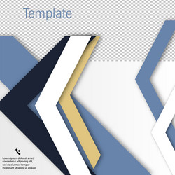 brochure template design with arrows vector