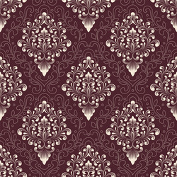 Damask seamless pattern background vector