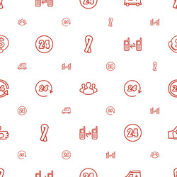 support icons pattern seamless white background vector image