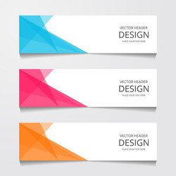 abstract design banner web template layout header vector image
