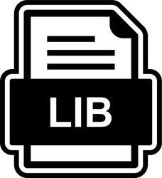 lib file document icon vector image