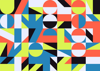 mosaic abstract pattern design vector image