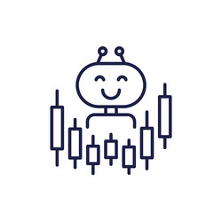 Automated Trading Bot Icon vector image