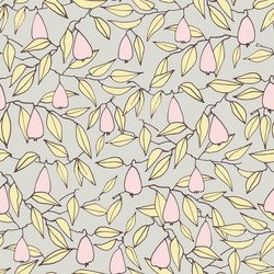 seamless pattern with pears for surface design vector image