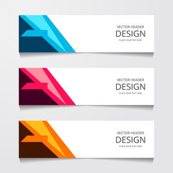 Abstract design banner web template layout header vector