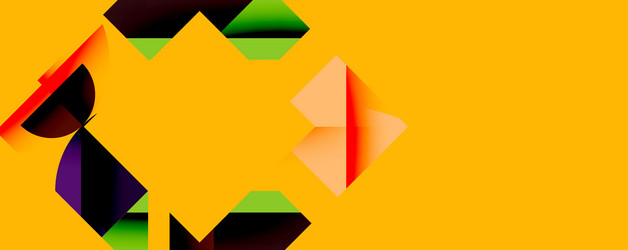 abstract geometric shapes overlap creating vector image