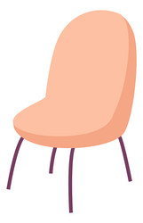 Chair icon comfortable cafe seat home and office vector