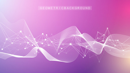 Connected Lines Abstract Background vector image