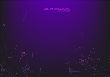 abstract particles and lines plexus effect vector image