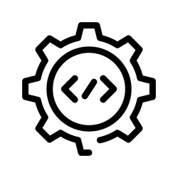 code editor icon vector image
