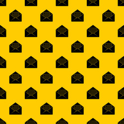 envelope with sheet paper pattern vector image