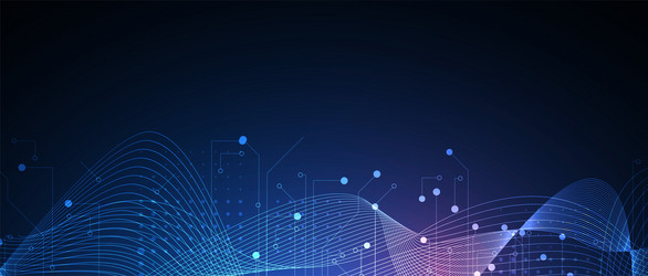 technology data background idea of global vector image