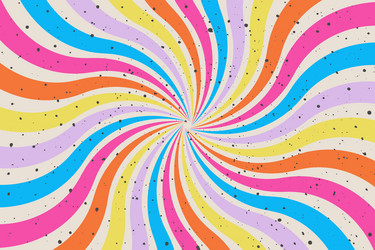 abstract swirl background in groovy style vivid vector image