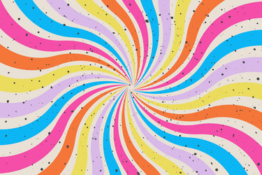 abstract swirl background in groovy style vivid vector