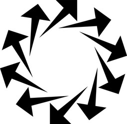 circular arrows for cycle repeat themes progress vector image