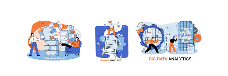 big data analytics process of analyzing complex vector image