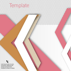 brochure template design with arrows vector