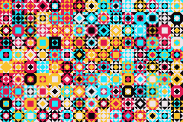 mosaic abstract pattern design vector image