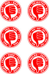 Good and bad thumbs up down icon Royalty Free Vector Image