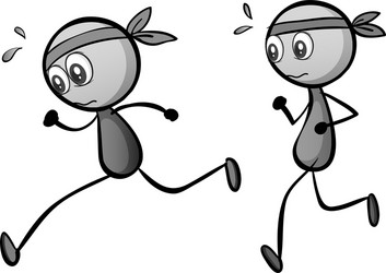 Two Boys Running Vector Images (over 280)