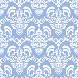 damask seamless pattern background vector image