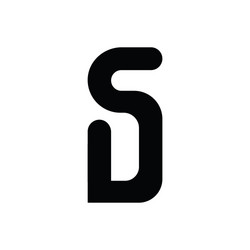Initial letter ds logo or sd design Royalty Free Vector