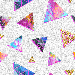 triangular space design abstract ornament vector image
