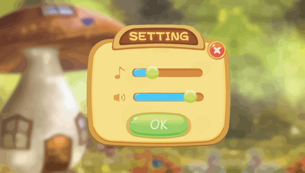 complete set of level button game ui pop-up icon vector image