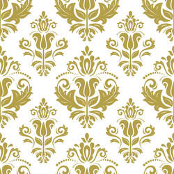 damask seamless pattern vector image