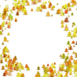 Random pine tree forest pattern background vector