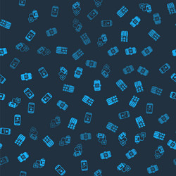 set artificial intelligence robot binary code ai vector image