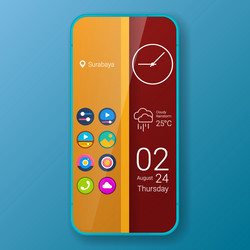 half design themes user interface realistic vector image