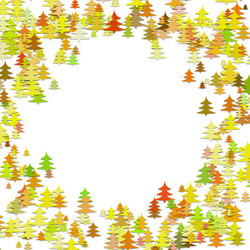 Random pine tree forest pattern background vector