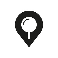 search internet web with magnifying glass locator vector image