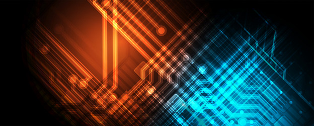 technology data background idea of global vector image