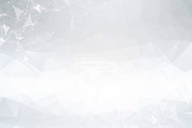 Gray geometric polygonal background molecule Vector Image