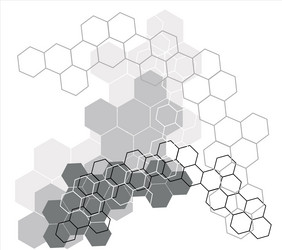 Molecular Network Background vector image