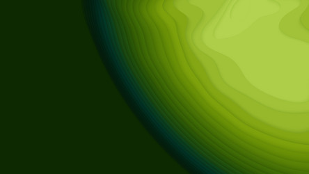 Green paper layers 3d abstract gradient papercut vector