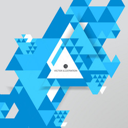 triangular composition of abstract graphics vector image
