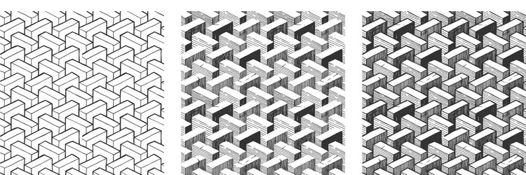 Impossible Geometry Pattern vector image