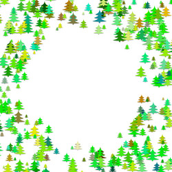 Random pine tree forest pattern background vector