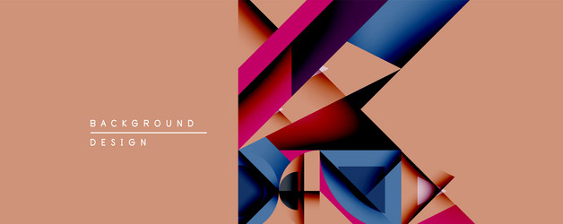 abstract geometric composition overlapping shapes vector image