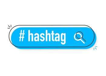 Hashtag communication sign on white background vector