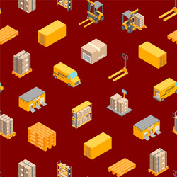 logistic delivery service seamless pattern vector image