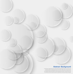 Abstract background gray circles vector