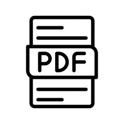 pdf file type icons document format design vector image