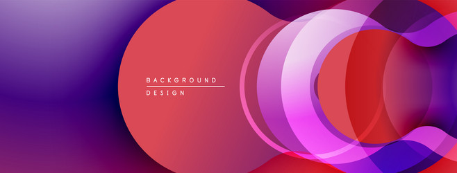 abstract design features overlapping circles vector image