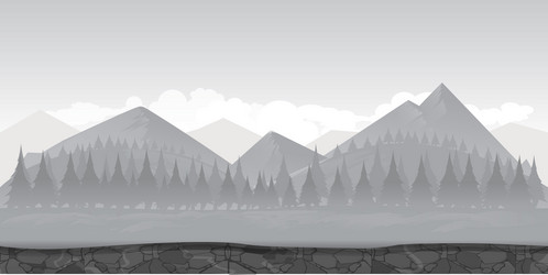 Landscape for gamebackground game black vector