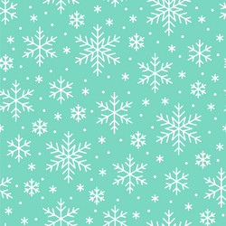 Snowflake Seamless Pattern vector image