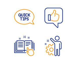 technical documentation quickstart guide and like vector image